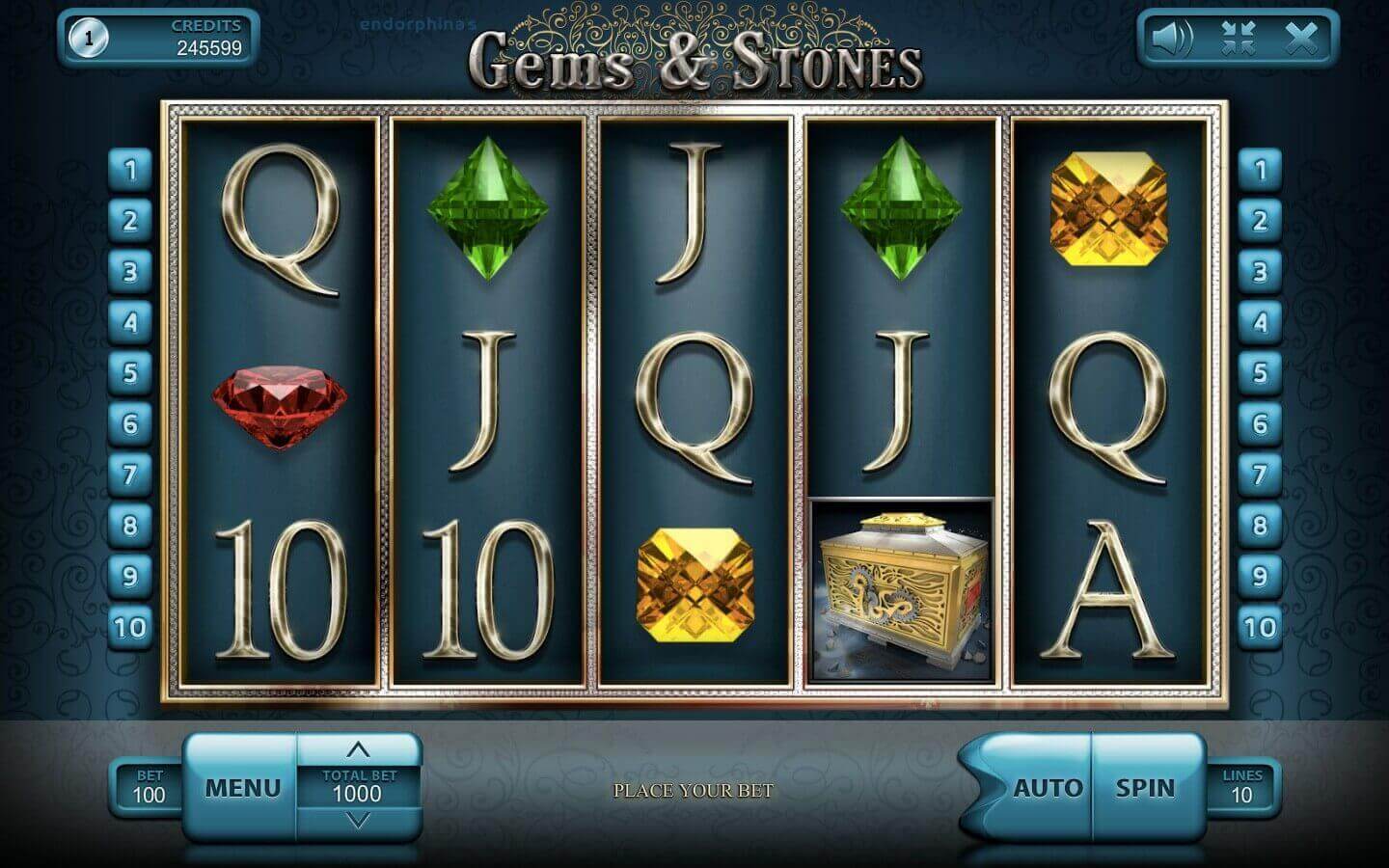 Gems and Stones عملية اللعبة