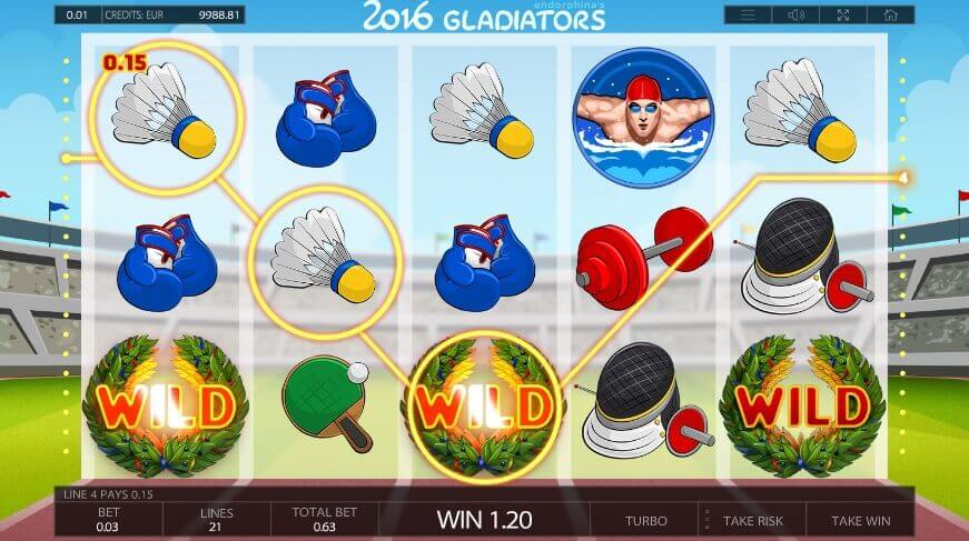 2016 Gladiators عملية اللعبة