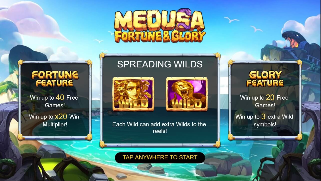 Medusa Fortune and Glory عملية اللعبة