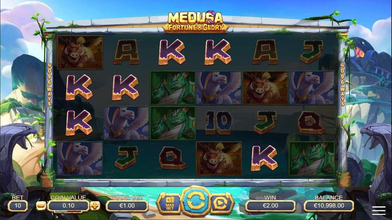 Medusa Fortune and Glory عملية اللعبة
