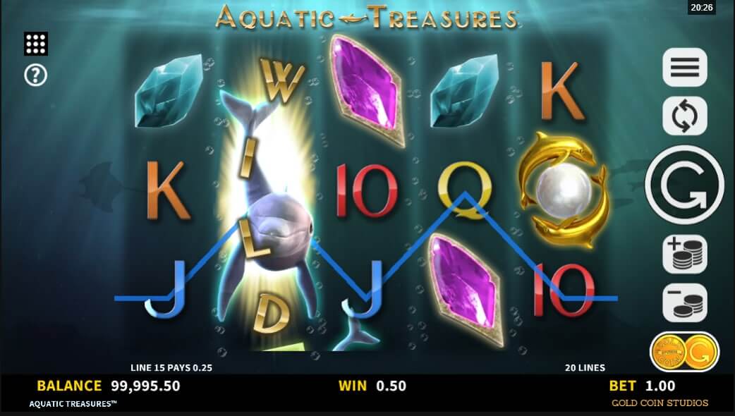 Aquatic Treasures عملية اللعبة