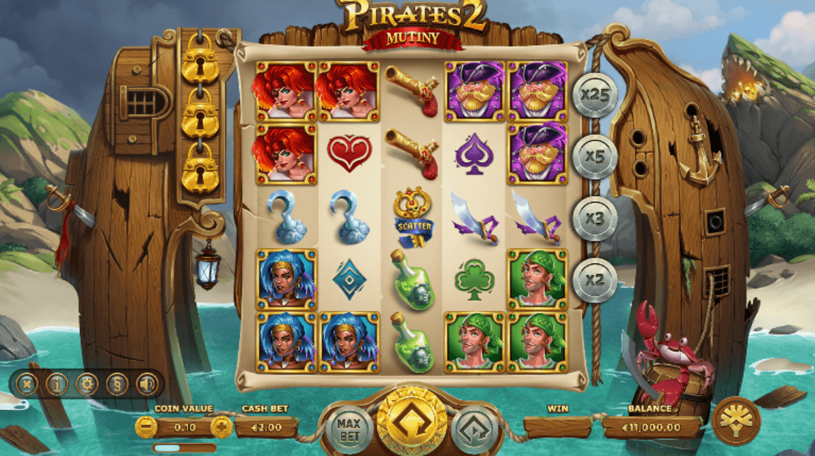 Pirates 2 Mutiny عملية اللعبة