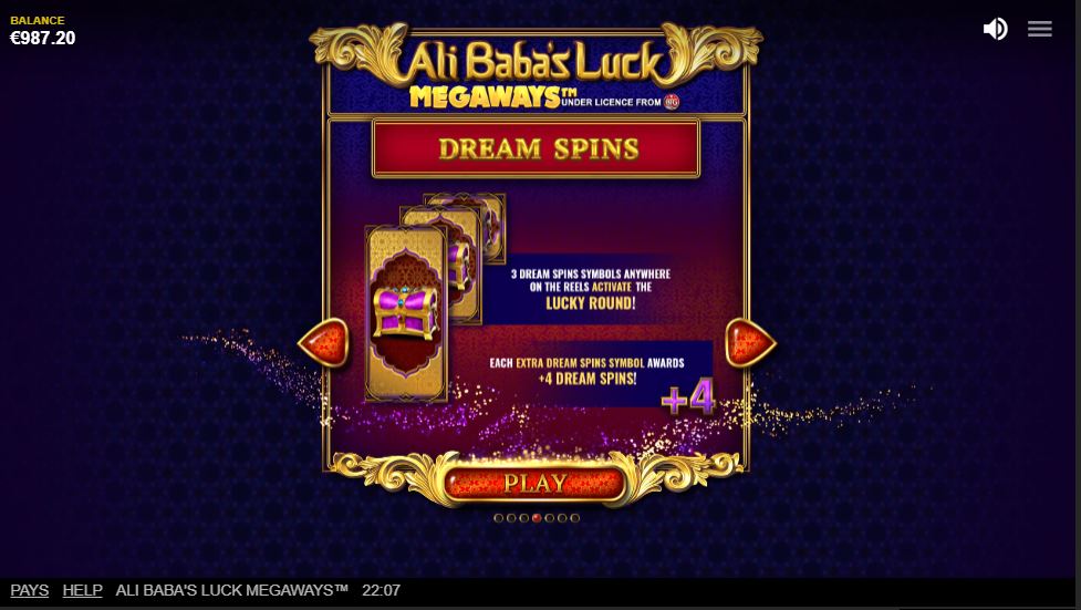 Ali Babas Luck Megaways عملية اللعبة