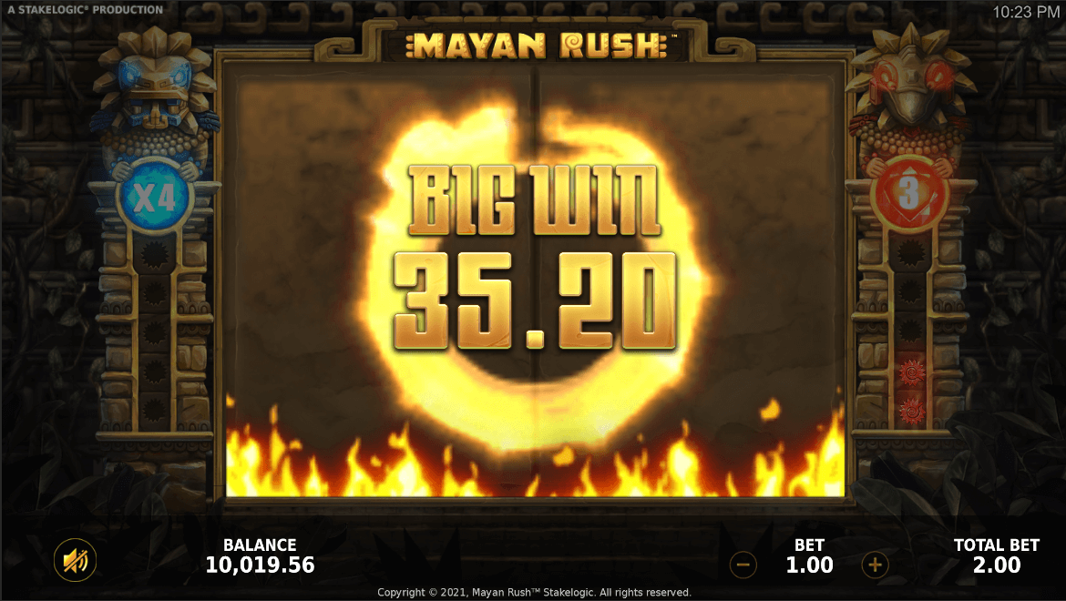 Mayan Rush عملية اللعبة