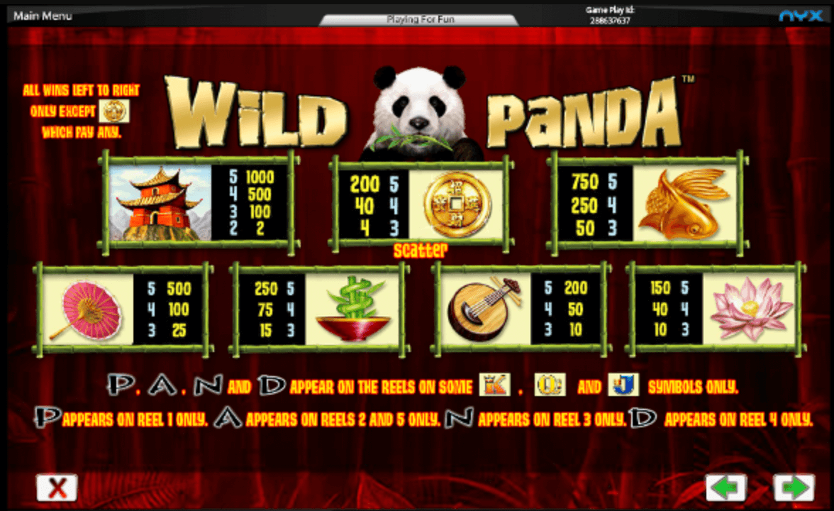 Wild Panda عملية اللعبة