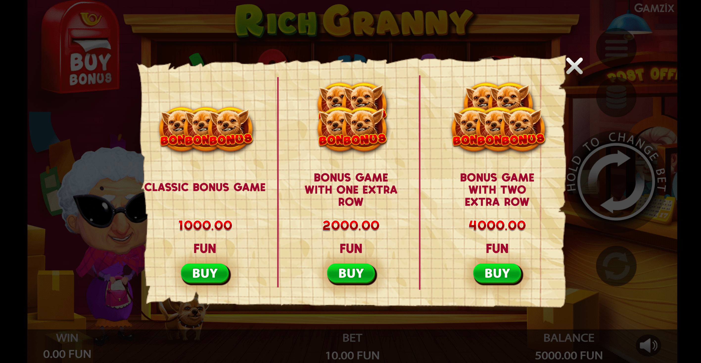 Rich Granny عملية اللعبة